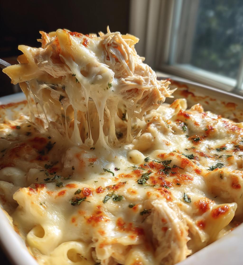 chicken alfredo bake
