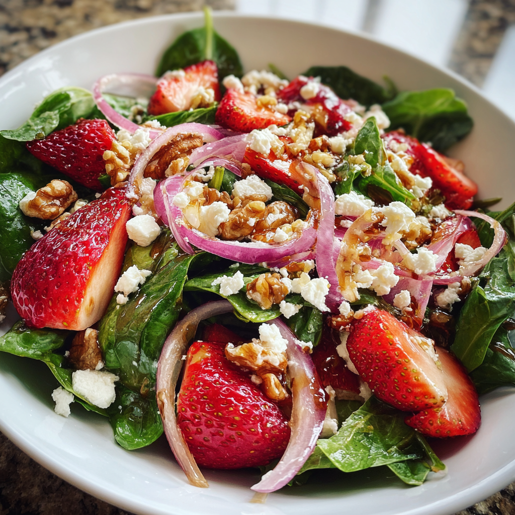 Bunter Pfingstsalat mit Erdbeeren: 10-Minute Delight