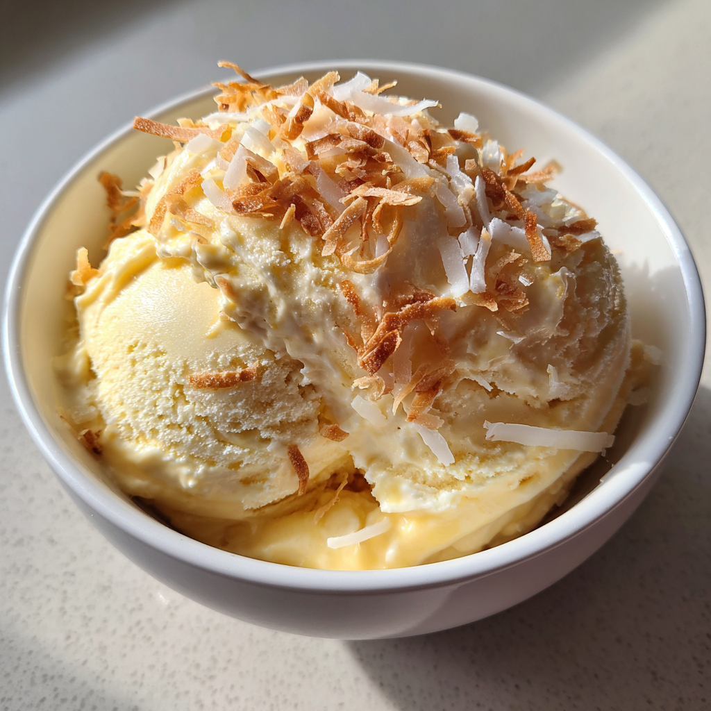 Mango Coconut Ice Cream (No-Churn) for a Blissful Treat