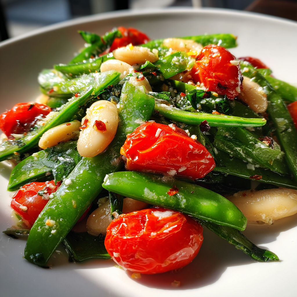 Sugar Snap Pea &amp; White Bean Picnic Salad for 5 Fresh Moments
