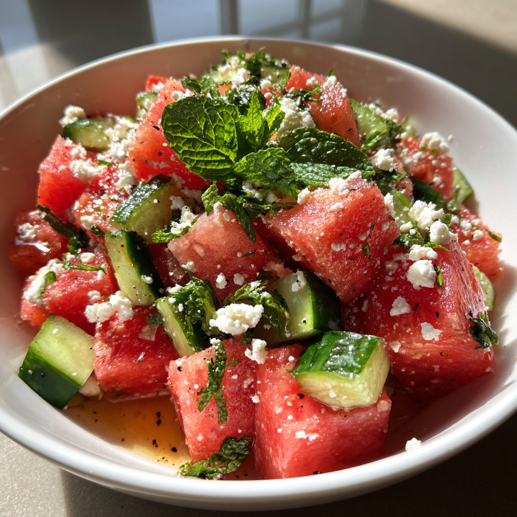Watermelon Salad: 10 Minutes to a Refreshing Delight
